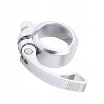 Anoduotas aliuminio lydinio 41 mm dviračio sėdynės spaustukas, sidabrinis