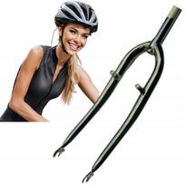 Standi dviračio šakė City 26'' 1'' 25.4 mm plieninė sriegiuota 24 cm juoda