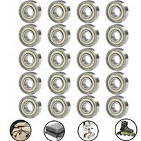 40x guolių komplektas 608zz abec-7 riedlentėms, lagaminams, paspirtukams 8x22x7mm