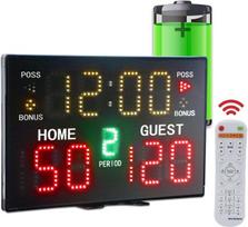 Yz led nešiojama elektroninė rezultatų suvestinė futbolui, stalo tenisui, teniso rezultatų skaitiklis, cornhole rezultatų suvestinė, skaitmeninė rezultatų suvestinė, tinkliniui, krepšiniui, badmintonui