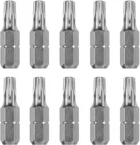 KWB 121296 Torx T25 atsuktuvų antgaliai, 10 vnt., C 6.3