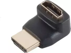 SHIVERPEAKS S/CON maximum connectivity HDMI adapteris, vyriškas į moterišką, 90° kampu į viršų, auksuoti kontaktai, 4K2K, juodas (77407-1)