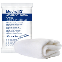 Medicininė marlė, nesterili, MEDRULL 90 cm x 5 m