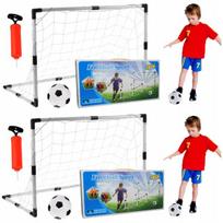 2x Dideli Futbolo Vartai 92x61 Futbolo Rinkinys Vaikams 4x Maži Vartai