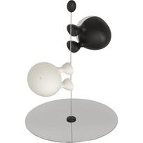Druskos ir pipirų indelių rinkinys Alessi Lilliput ASG02 BW, juodas / baltas