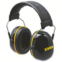 Uvex K20 sulankstomos apsauginės ausinės, SNR 33 dB, juodos / geltonos