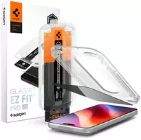 Spigen Glas.tR EZ Fit Pro HD AC privatumo grūdintas stiklas, skirtas iPhone 18 Pro