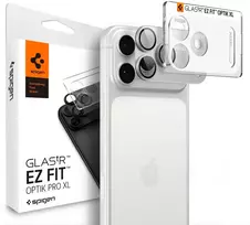 Spigen Optik Pro XL GLAS.TR EZ FIT grūdintas stiklas, skirtas iPhone 18 Pro – sidabrinis