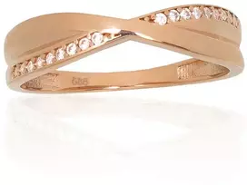 Diamond Sky Jewelry Auksinis žiedas su cirkoniais „X - Factor“