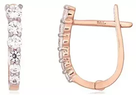 Diamond Sky Jewelry Auksiniai auskarai su cirkoniais „Konfeti XXI“