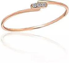 Diamond Sky Jewelry Auksinis žiedas su cirkoniais „Žėrinti Linija II“