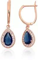 Diamond Sky Jewelry Auksiniai auskarai su cirkoniais „Dangaus Lašas“
