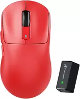 Bevielė žaidimų pelė Attack Shark Pelė X3 Pro Raudona Tri-Mode 2.4Ghz/Bluetooth 5.0/USB C