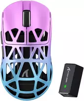 Bevielė žaidimų pelė Attack Shark R2 Violetinė / Mėlyna PAW3950 8000 Hz 42000 DPI 45g