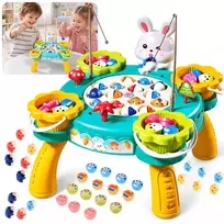 Jokomisiada Fishing Game Magnetic Rods Rotating Board Skill Game ZA6337