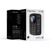 Kruger&Matz Simple 923 4G GSM mobilusis telefonas senjorams - juodas