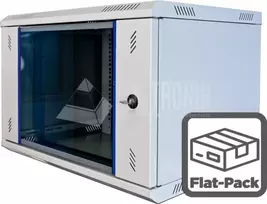 Wirewin WCAB PS2 600x450x4U sieninis serverių spintos korpusas, pilkas (RAL 7035), 19 inch, 4U, apsauginio stiklo durelės WCAB PS2 600X450X4U B FP