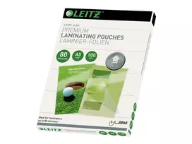 Leitz iLAM UDT A5 laminavimo plėvelės, 125 mikronų, permatomos blizgios, 100 vnt. paketas 74920000