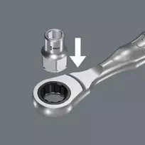 Wera 950 SPKL Hex-Plus L-formos šešiakampis raktas su rutuliniu galu, 6 mm, chromo vanadžio plienas, BlackLaser danga 05003669001