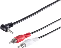 S/CONN maximum connectivity 3.5mm stereo kampinis jack – 2 RCA kabelis, 1,5 m 30842