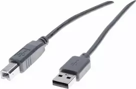 Exertis Connect USB 2.0 kabelis A į B, 60 cm, pilkas 532406