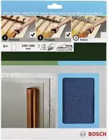 Rankinio šlifavimo popieriaus rinkinys Bosch Accessories 2609256C43, grūdėtumas 40/80/120, 230 x 280 mm, 1 rinkinys