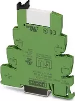 Phoenix Contact PLC-RSC-24UC/21 sąsajos relė, 24V AC/DC ritė, 1 SPDT kontaktas, 6A, DIN bėgiui, žalia