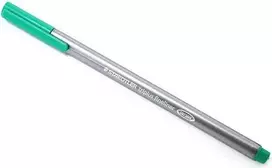 STAEDTLER triplus Fineliner 334-5 žalias 0,3 mm trikampio formos korpusas DRY SAFE išplaunamas