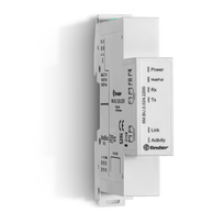 Finder 6M.BU.0.024.2200 Modbus TCP/IP ir RS485 RTU tinklų sąsaja, 24 V AC/DC