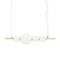 Domoletti BANTI pakabinamas LED šviestuvas, 15 W, 1700 lm, 3000 K, 73 cm, aukso spalvos