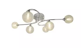 Domoletti Snowy lubinis šviestuvas, 6×G9, iki 6×28 W, chromo spalvos