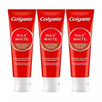 Colgate - Toothpaste Max White Coffee, Tea, Wine 3 x 75 ml