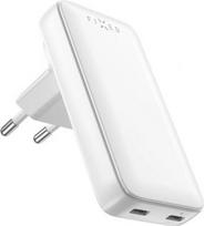 Fixed Slim Traveller 2xUSB-C Travel Charger with world adapters, GaN, 45W | White FIXCG45S-2CD-WH | 8591680165834