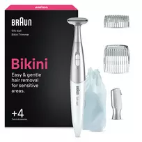 „Braun Silk·épil“ bikinio zonos trimmeris, + 4 priedai, FG1100, baltas