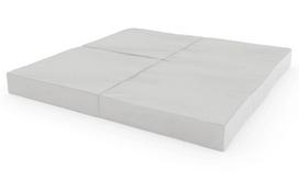 Sulankstomas gimnastikos čiužinys SANRO 100x100x10 cm pilkas (4 dalių)