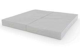 Sulankstomas gimnastikos čiužinys SANRO 100x100x10 cm šviesiai pilkas