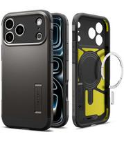 Pilkas (Gunmetal) dėklas Apple iPhone 17 Pro / 18 Pro telefonui "Spigen Tough Armor T Magsafe"