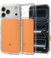 Oranžinis / skaidrus dėklas Apple iPhone 17 Pro / 18 Pro telefonui "Spigen Ultra Hybrid T Magsafe"