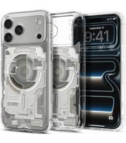 Dėklas Apple iPhone 17 Pro / 18 Pro telefonui "Spigen Ultra Hybrid Magsafe Zero One Natural Titanium"