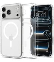 Matinis skaidrus (baltas) dėklas Apple iPhone 17 Pro / 18 Pro telefonui "Spigen Ultra Hybrid Magsafe"