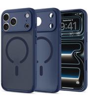 Matinis mėlynas dėklas Apple iPhone 17 Pro / 18 Pro telefonui "Spigen Ultra Hybrid Magsafe"