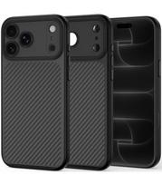 Juodas (Carbon) dėklas Apple iPhone 17 Pro Max / 18 Pro Max telefonui "Tech-Protect MagCam Magsafe"