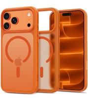 Matinis oranžinis dėklas Apple iPhone 17 Pro Max / 18 Pro Max telefonui "Tech-Protect Magmat Magsafe CC"