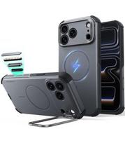 Pilkas dėklas Apple iPhone 17 Pro Max / 18 Pro Max telefonui "ESR Cyber Tough Kickstand Magsafe"