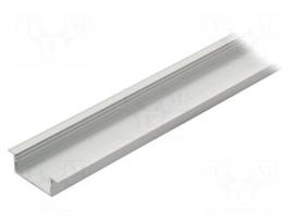 Profiles for LED modules | recessed | natural | L: 1m | aluminium