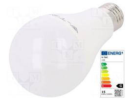LED lamp | warm white | E27 | 220/240VAC | 1250lm | 15W | 200° | 3000K