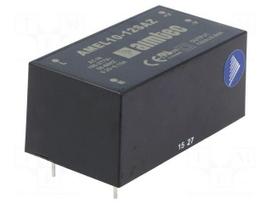 Converter: AC/DC | 10W | Uout: 12VDC | Iout: 0.84A | 82% | Mounting: PCB