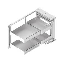 Kampinis mechanizmas MAXIMA PURO CORNER SPACE 900-1000 baltas matinis/stiklas