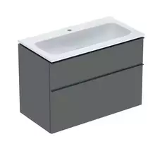 Geberit iCon - Praustuvas su apatine spintele, 90x48x63 cm, 2 stalčiai, KeraTect, Lava 502.333.JK.1