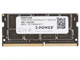 2-POWER MEM5504B 16GB DDR4 2400 MHz SODIMM nešiojamojo kompiuterio RAM modulis